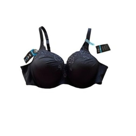 Bali Other - Bali Smoothing TS Tru Support Black Lace Underwire Bra Size 44C NWT